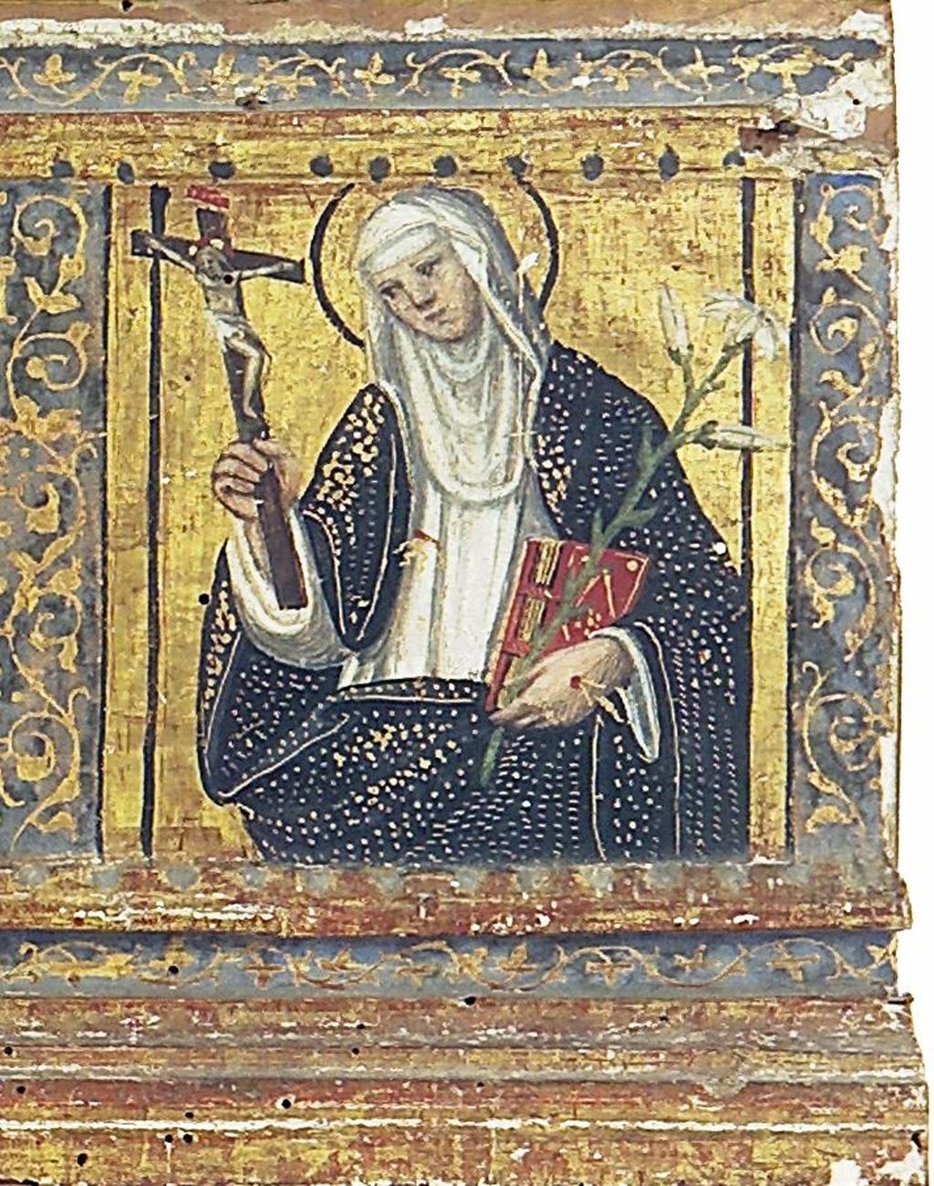 Santa Caterina da Siena (scomparto di predella) di Neroni Bartolomeo detto Riccio (maniera) (sec. XVI)