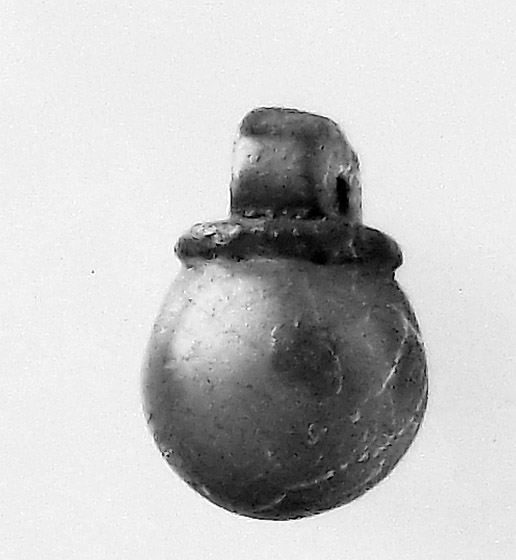pendente, piriforme con anello di sospensione (secc. I/ III d.C)