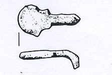 ardiglione di fibbia, von Hessen, tipo mediterraneo - ambito longobardo (ultimo quarto sec. VI d. C)