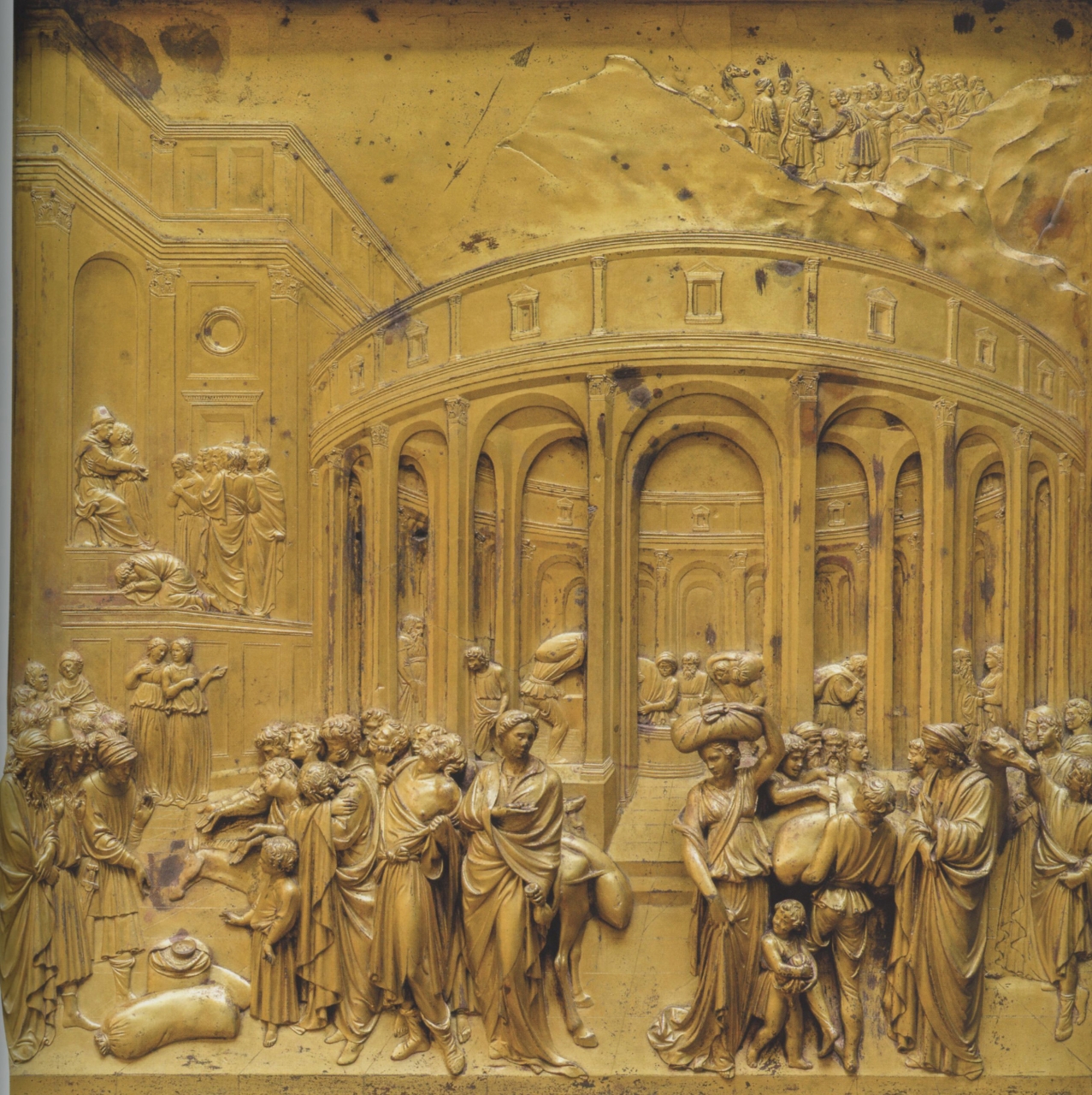 storie di Giuseppe (rilievo, elemento d'insieme) di Michelozzi Michelozzo, Gozzoli Benozzo, Ghiberti Lorenzo (e aiuti) (sec. XV)