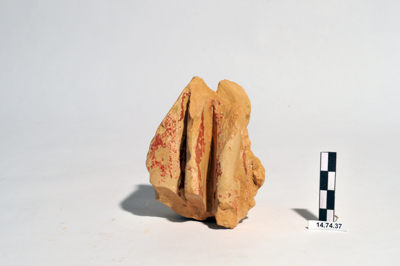 statua/ frontonale, panneggio (ultimo quarto II a.C)