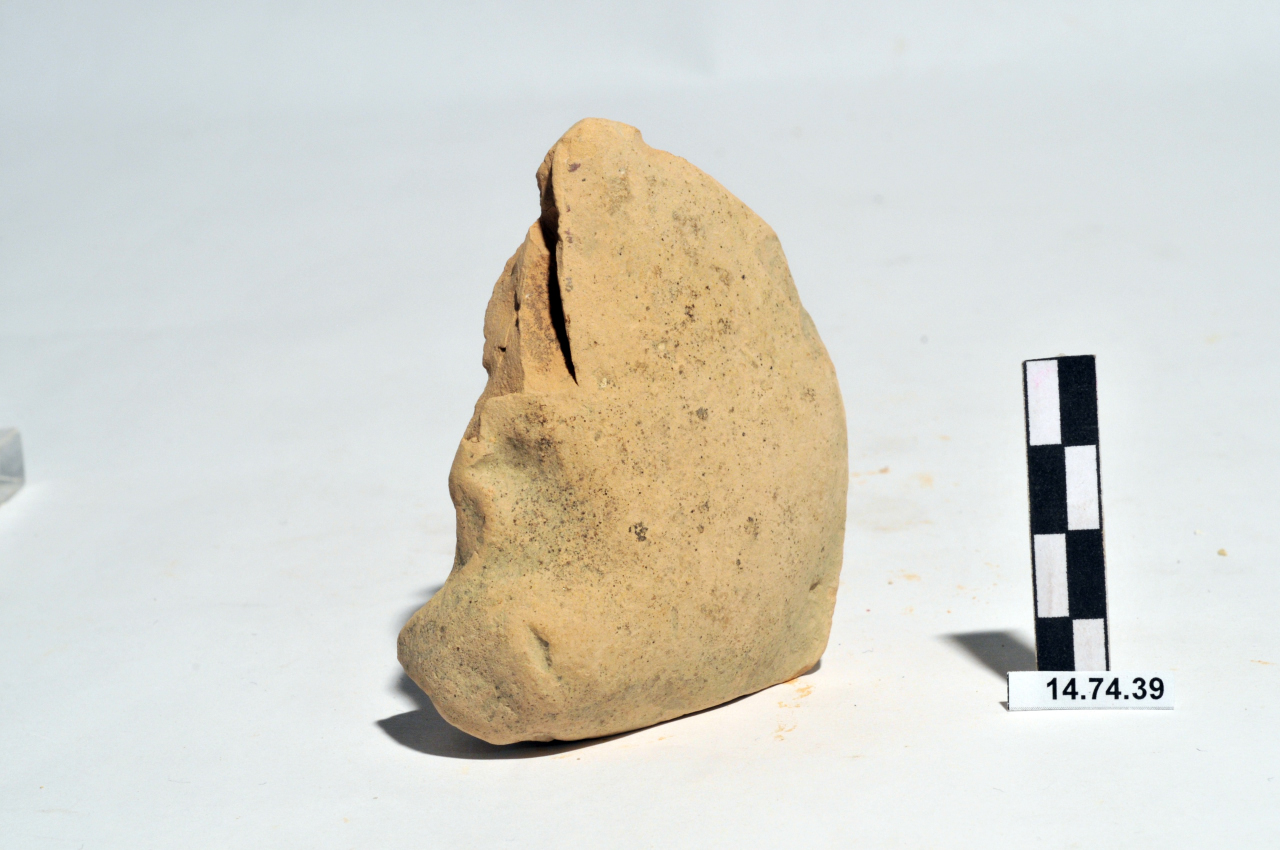 statua/ frontonale, volto (ultimo quarto II a.C)