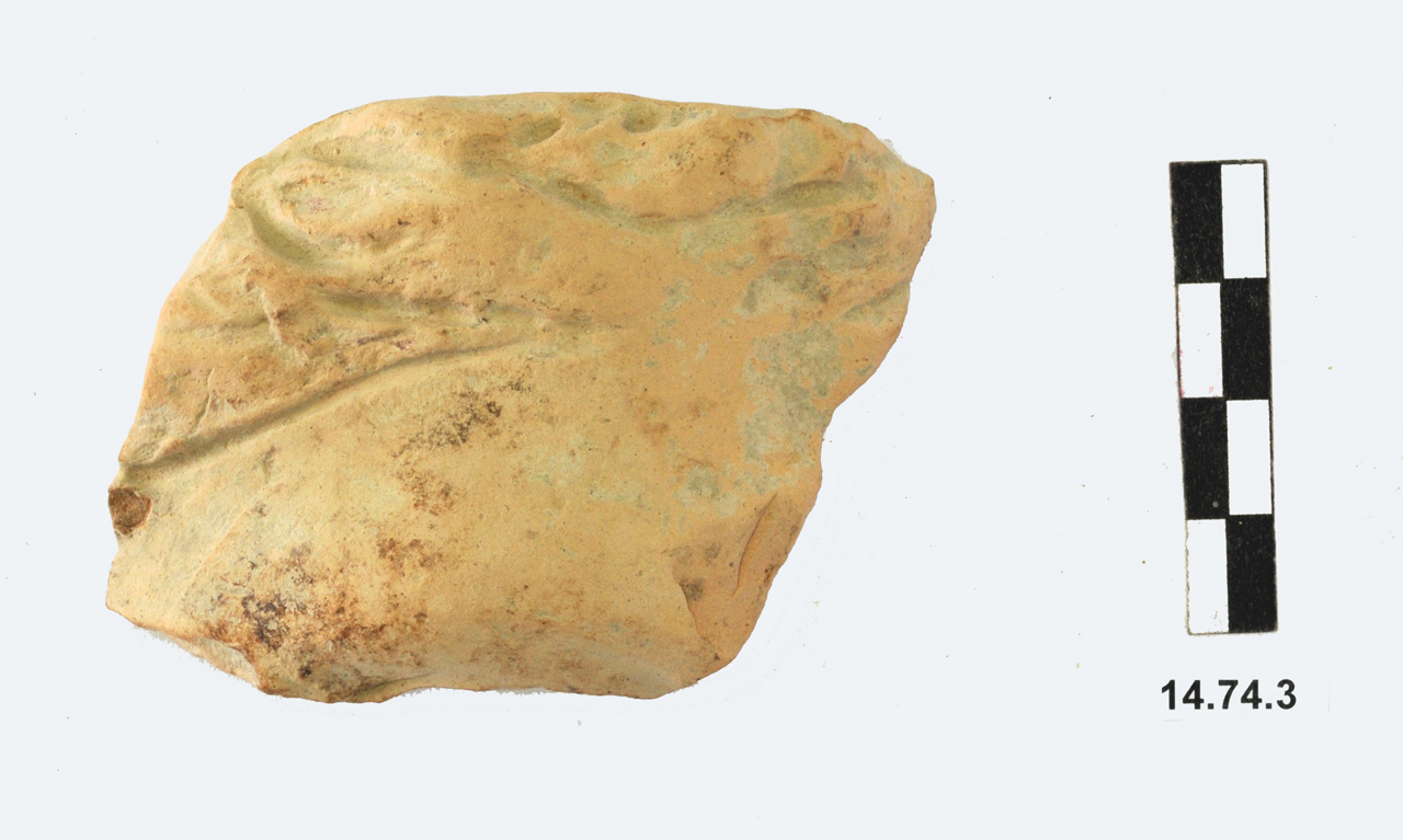 statua/ frontonale, volto femminile (ultimo quarto II a.C)