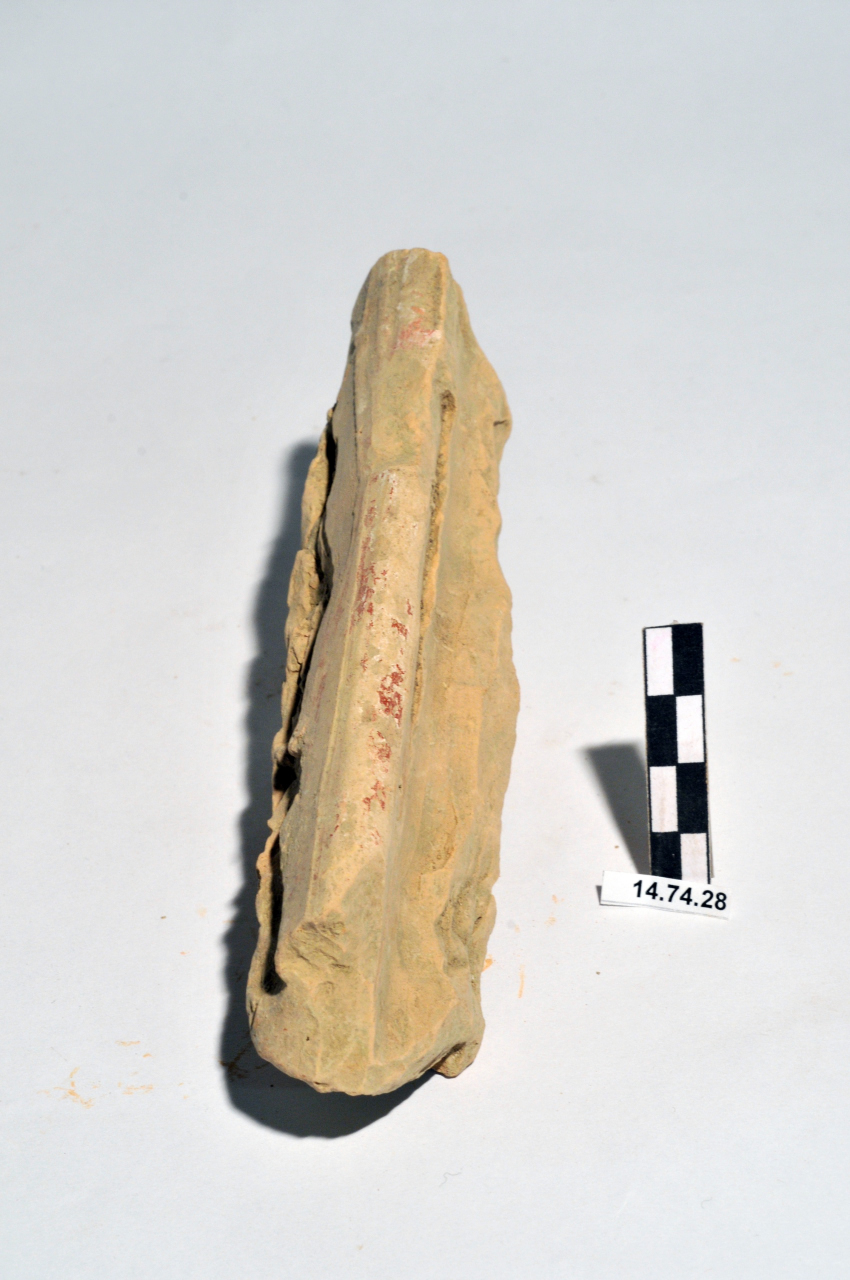 statua/ frontonale, panneggio (ultimo quarto II a.C)