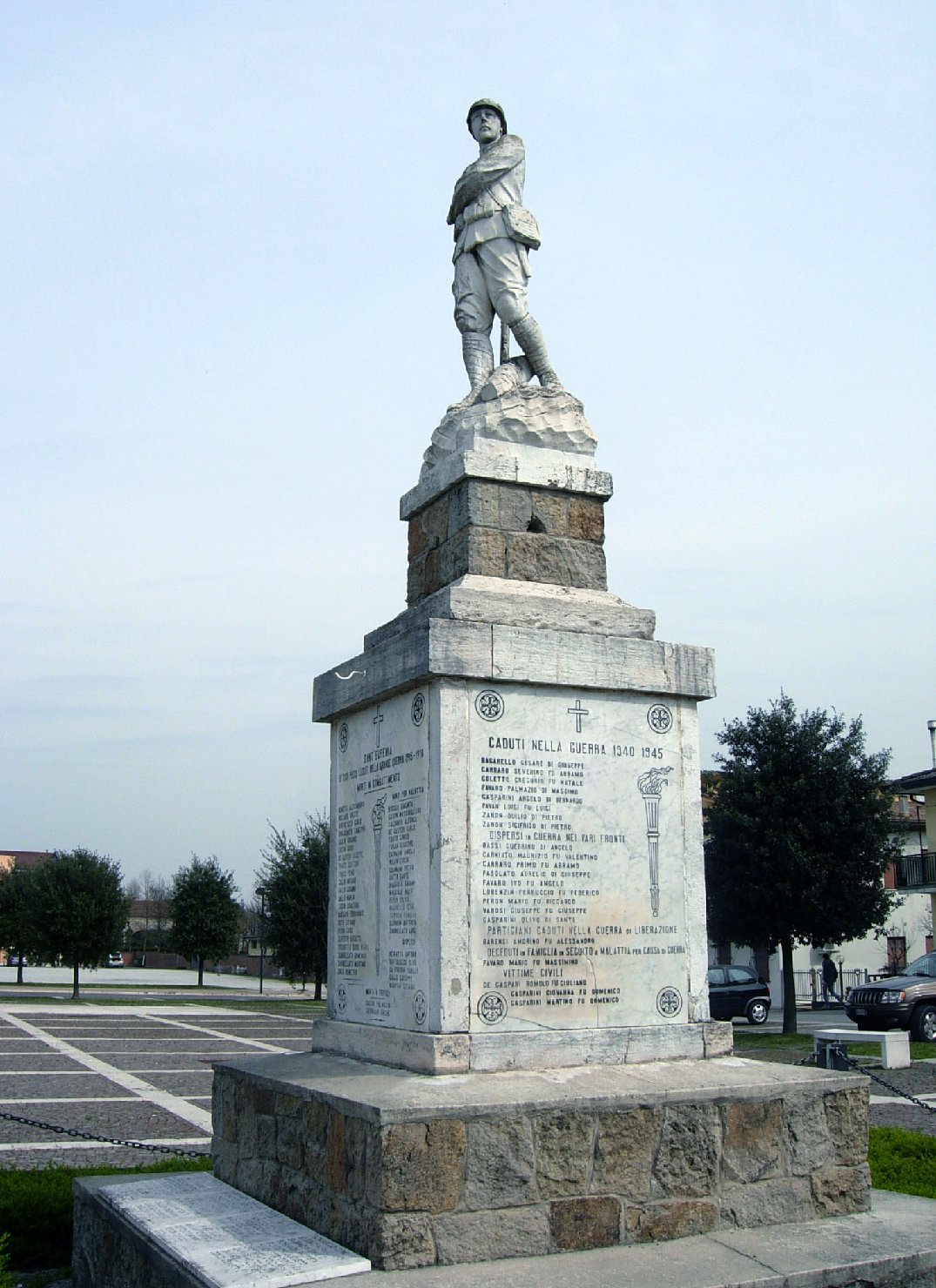 figura di soldato: fante (monumento ai caduti - a cippo) - ambito veneto (XX)