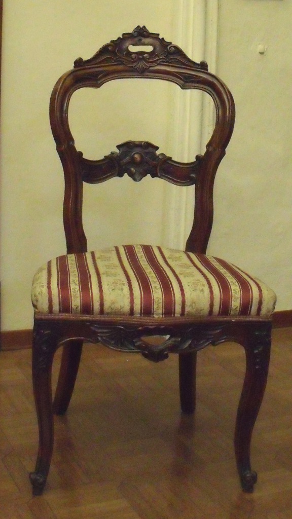 sedia, serie - ambito parmense (fine XIX)