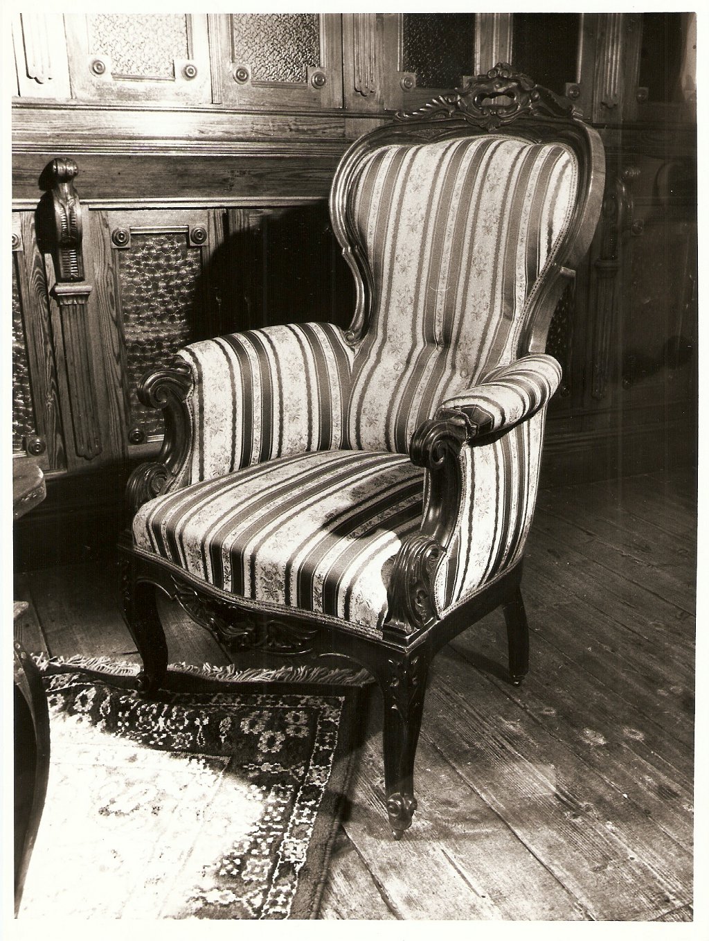 poltrona, coppia - ambito parmense (fine XIX)