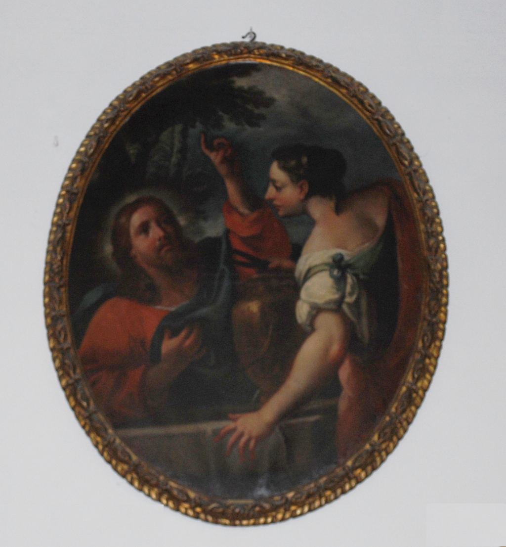 Gesù e la Samaritana al pozzo (dipinto) di Ricci Sebastiano (scuola) (inizio XVIII)