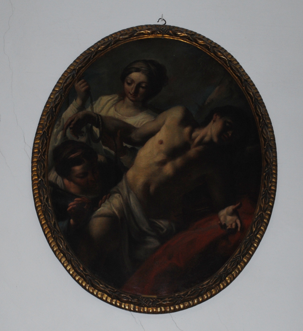 Martirio, San Sebastiano liberato degli angeli (dipinto) di Ricci Sebastiano (scuola) - ambito parmense (inizio XVIII)