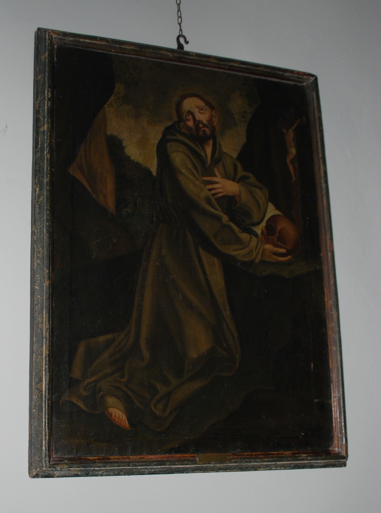 San Francesco in adorazione del Crocifisso (dipinto) - ambito emiliano (fine XVIII)