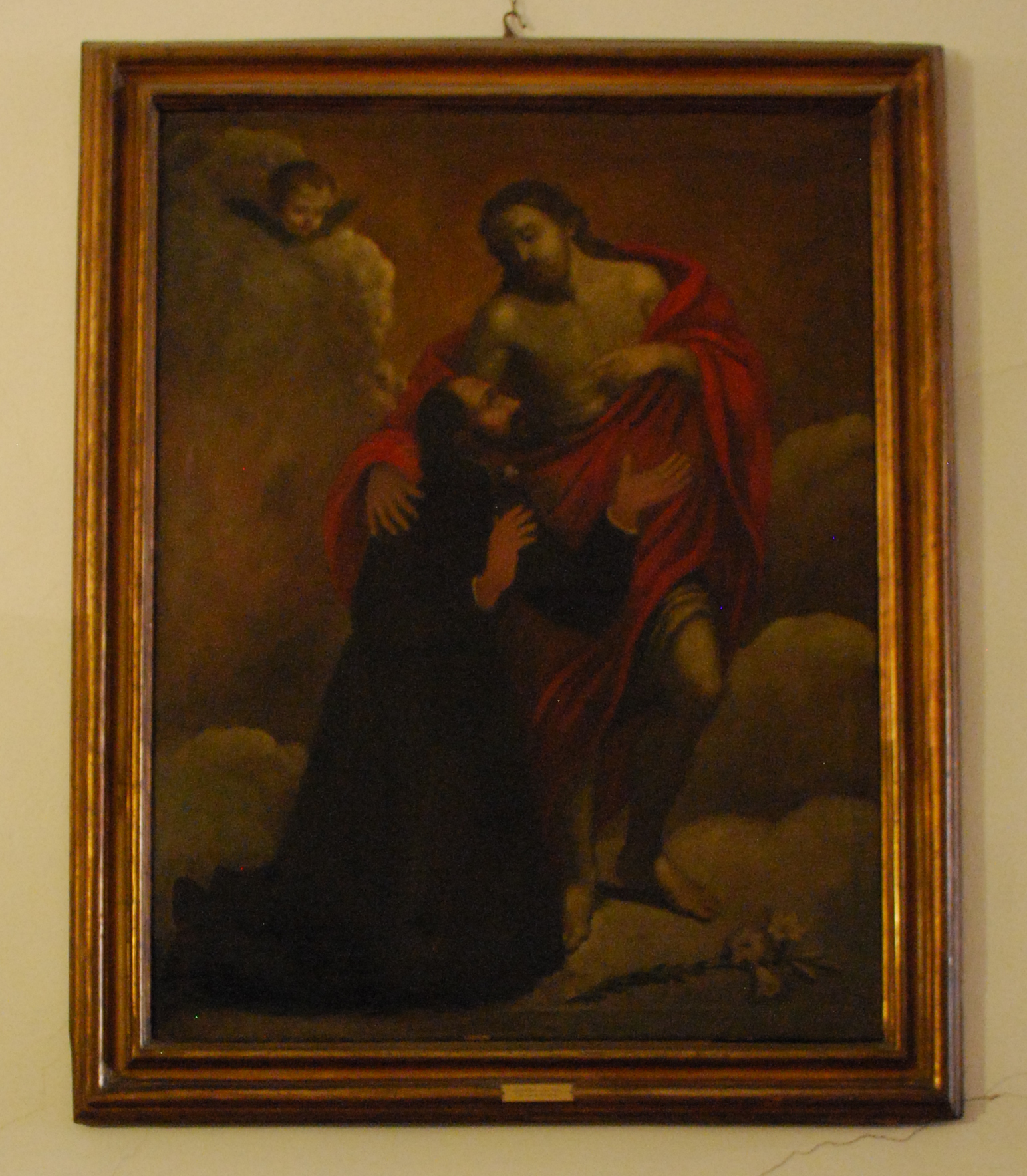 Cristo e San Luigi (dipinto) - ambito parmense (inizio sec. XVIII)