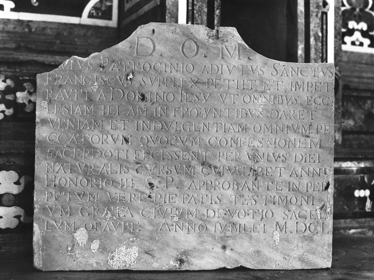 lapide documentaria, opera isolata - bottega calabrese (sec. XVII)