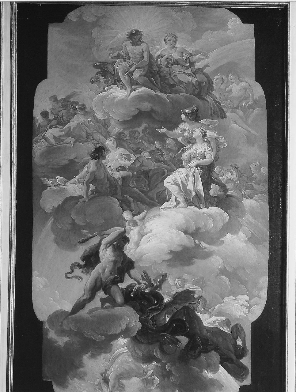 Apoteosi della monarchia spagnola, allegoria (dipinto, opera isolata) di Giaquinto Corrado (sec. XVIII)
