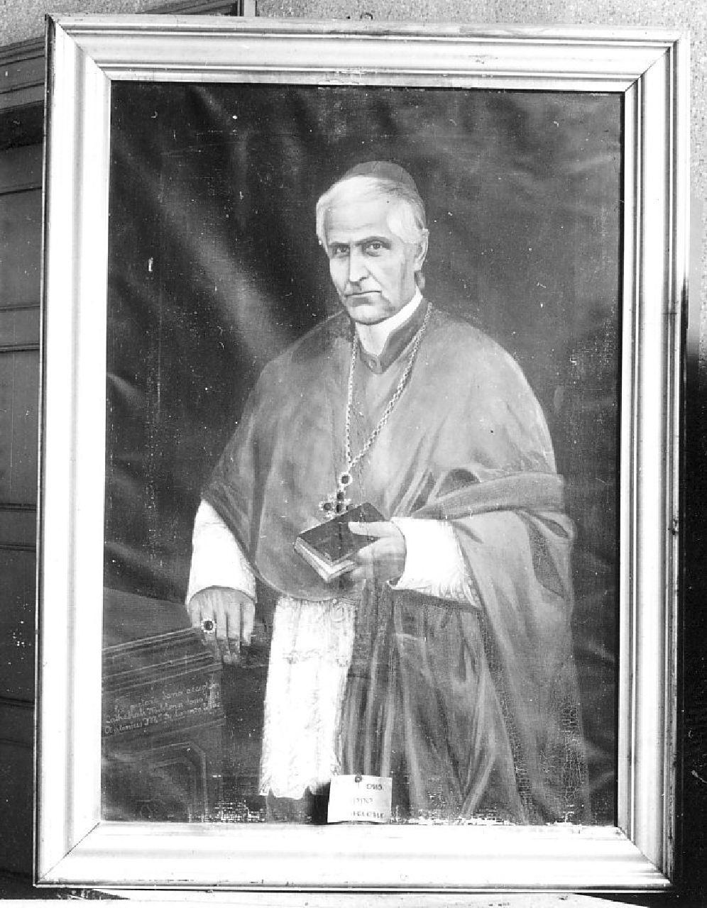Vescovo Filippo Mincione, ritratto di ecclesiastico (dipinto, opera isolata) - ambito calabrese (sec. XIX)