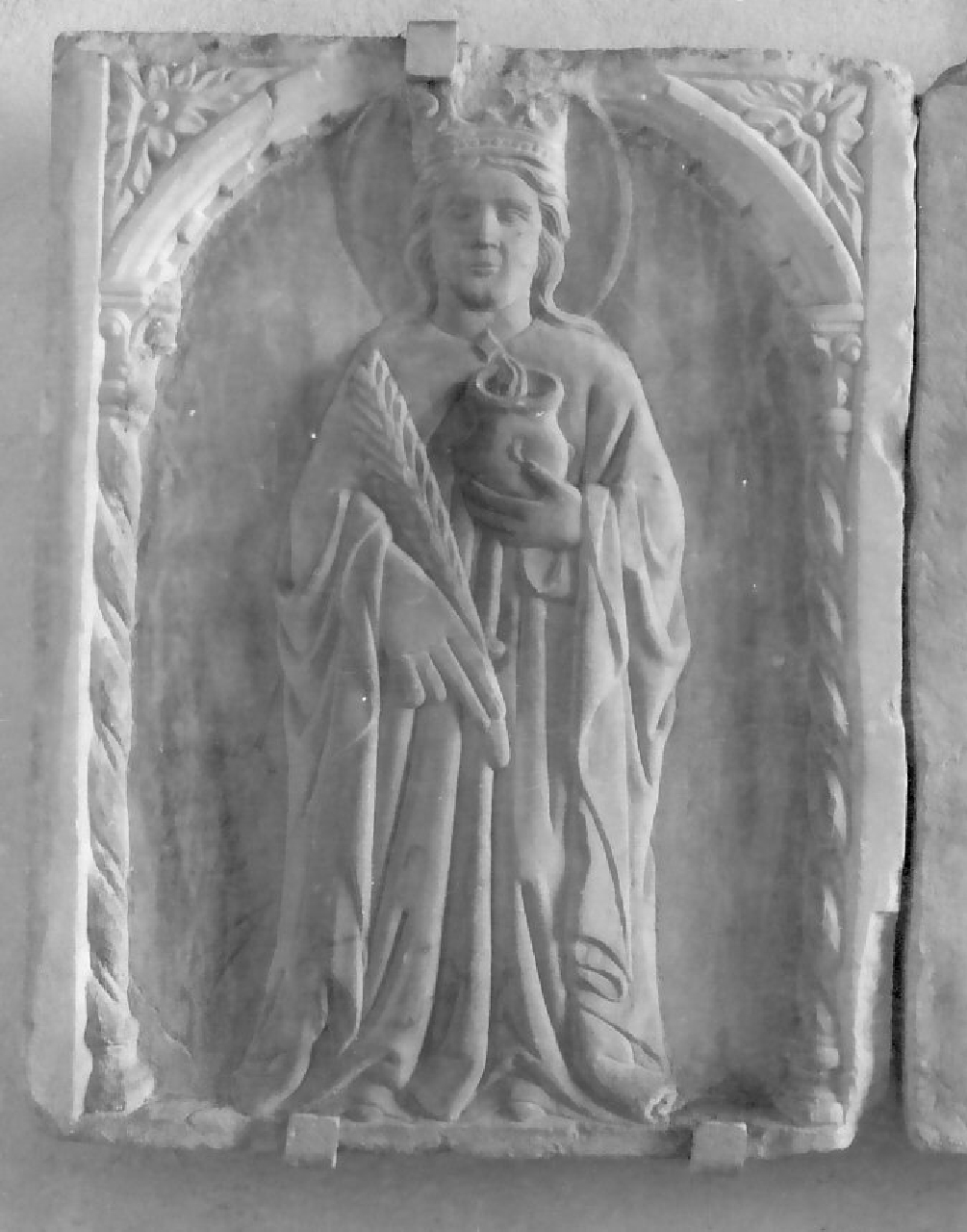 Santa Martire (pannello, elemento d'insieme) di Maestro di Mileto - ambito Italia centro-meridionale (sec. XIV)