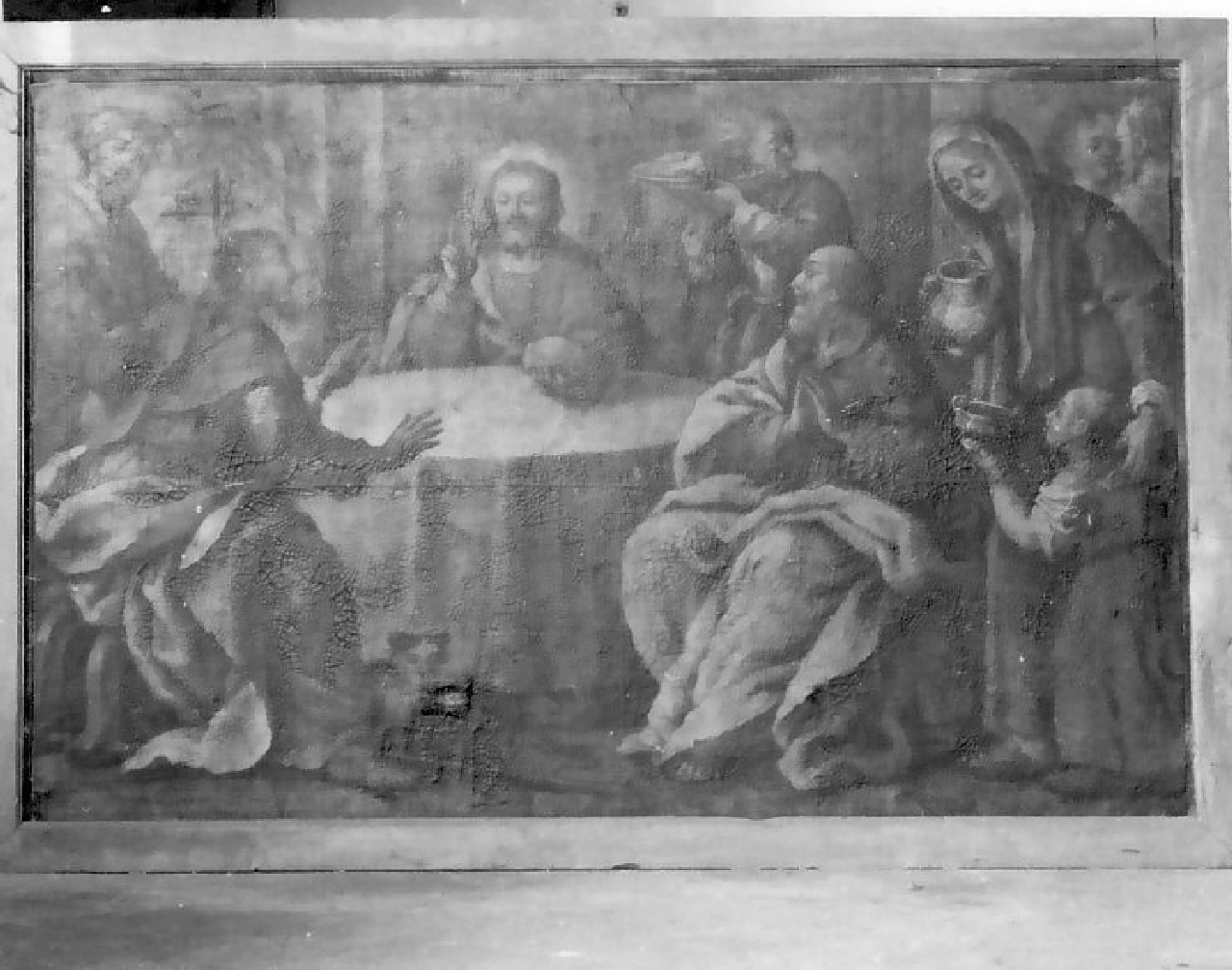 cena in Emmaus (dipinto, opera isolata) di Grimaldi Giuseppe (attribuito) - ambito Italia meridionale (sec. XVIII)