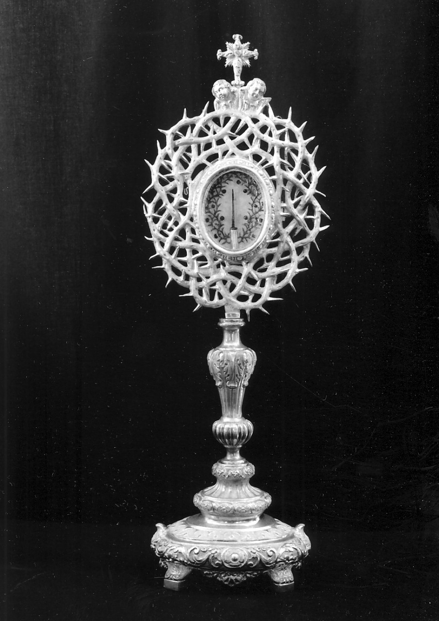 reliquiario-ostensorio, opera isolata - bottega napoletana (ultimo quarto sec. XIX)