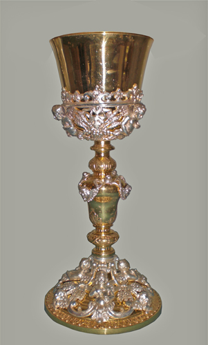 calice, opera isolata - bottega napoletana (fine/ inizio secc. XVII/ XVIII)