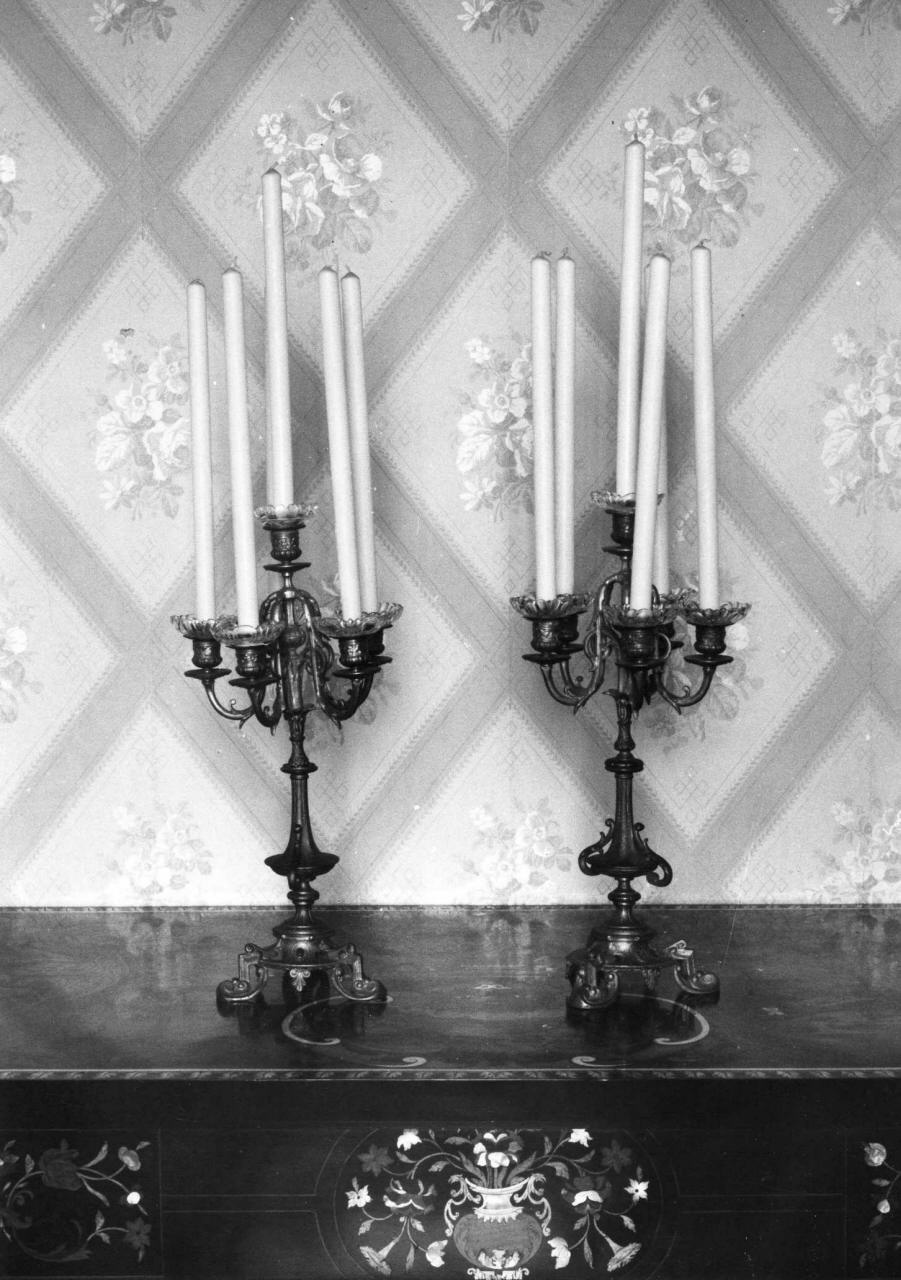 candeliere, serie - manifattura toscana (sec. XIX)