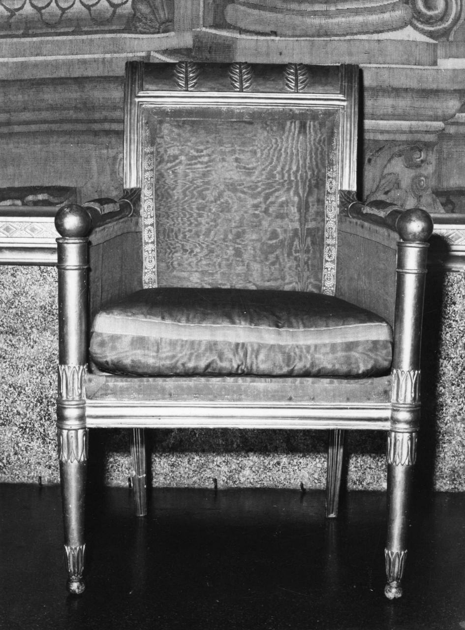 poltrona, serie - manifattura toscana (primo quarto sec. XIX)