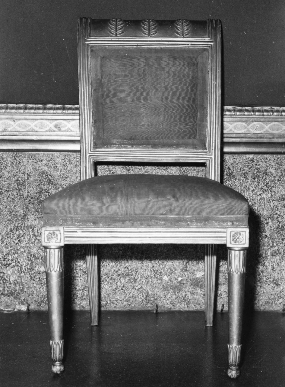 sedia, serie - manifattura toscana (inizio sec. XIX)