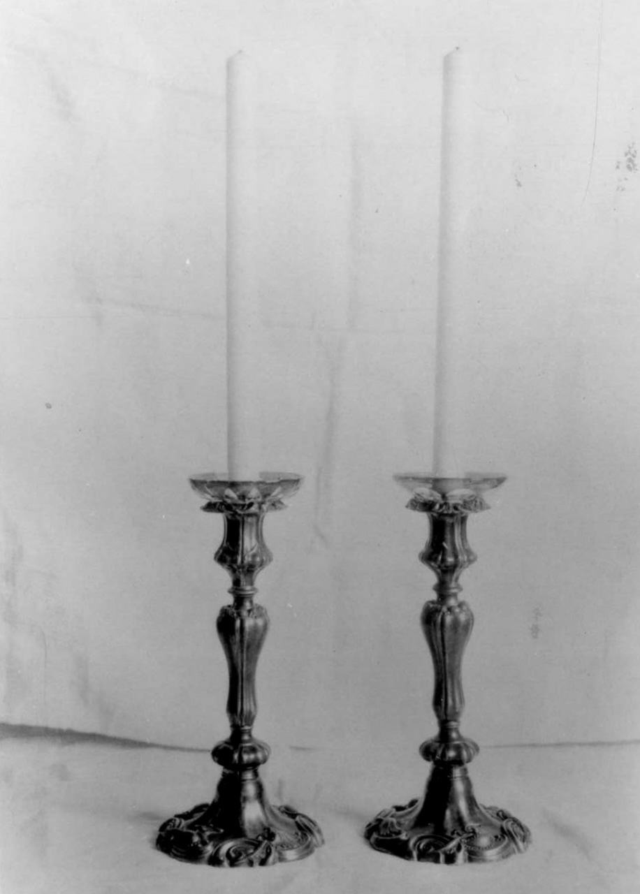 candeliere, serie - manifattura italiana (metà sec. XIX)