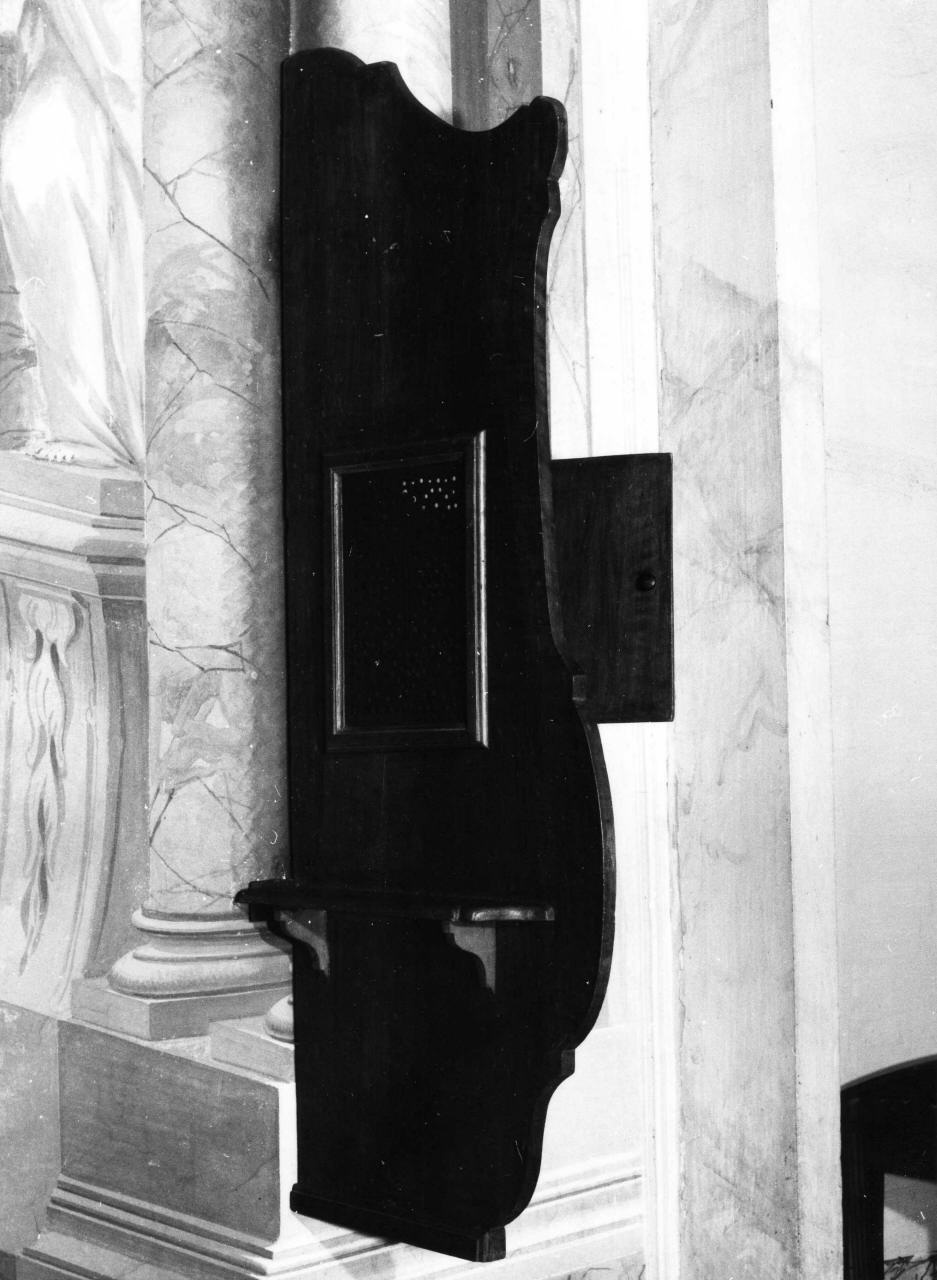 confessionale - manifattura italiana (fine sec. XVIII)