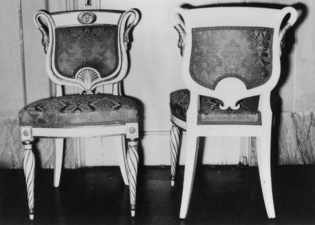 sedia, serie - manifattura italiana (primo quarto sec. XIX)