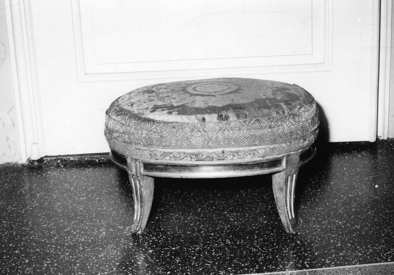 poggiapiedi - manifattura toscana (seconda metà sec. XVIII)