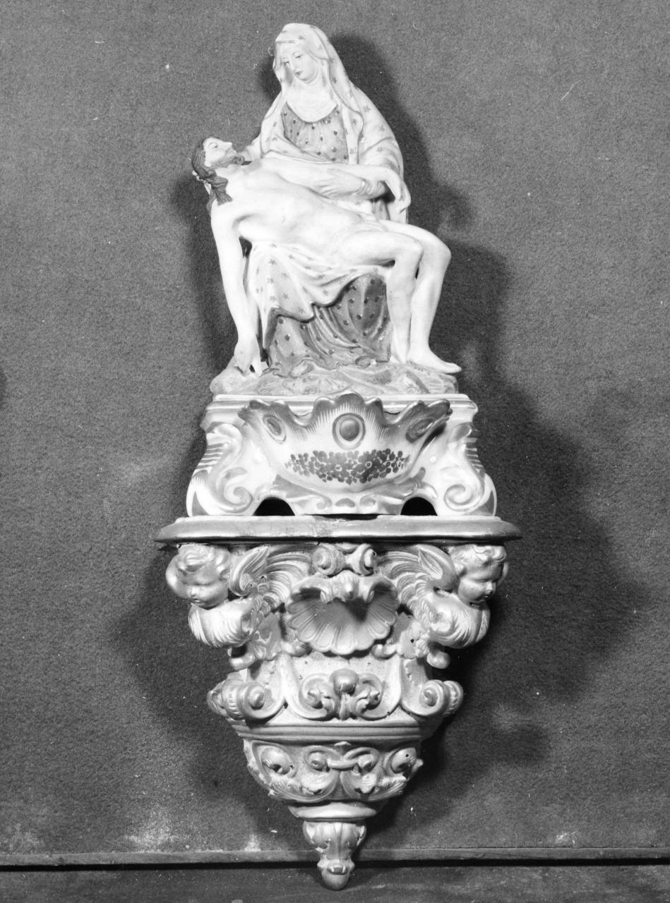 acquasantiera - manifattura italiana (sec. XIX)