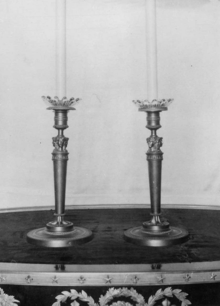 candeliere, serie - manifattura italiana (primo quarto sec. XIX)