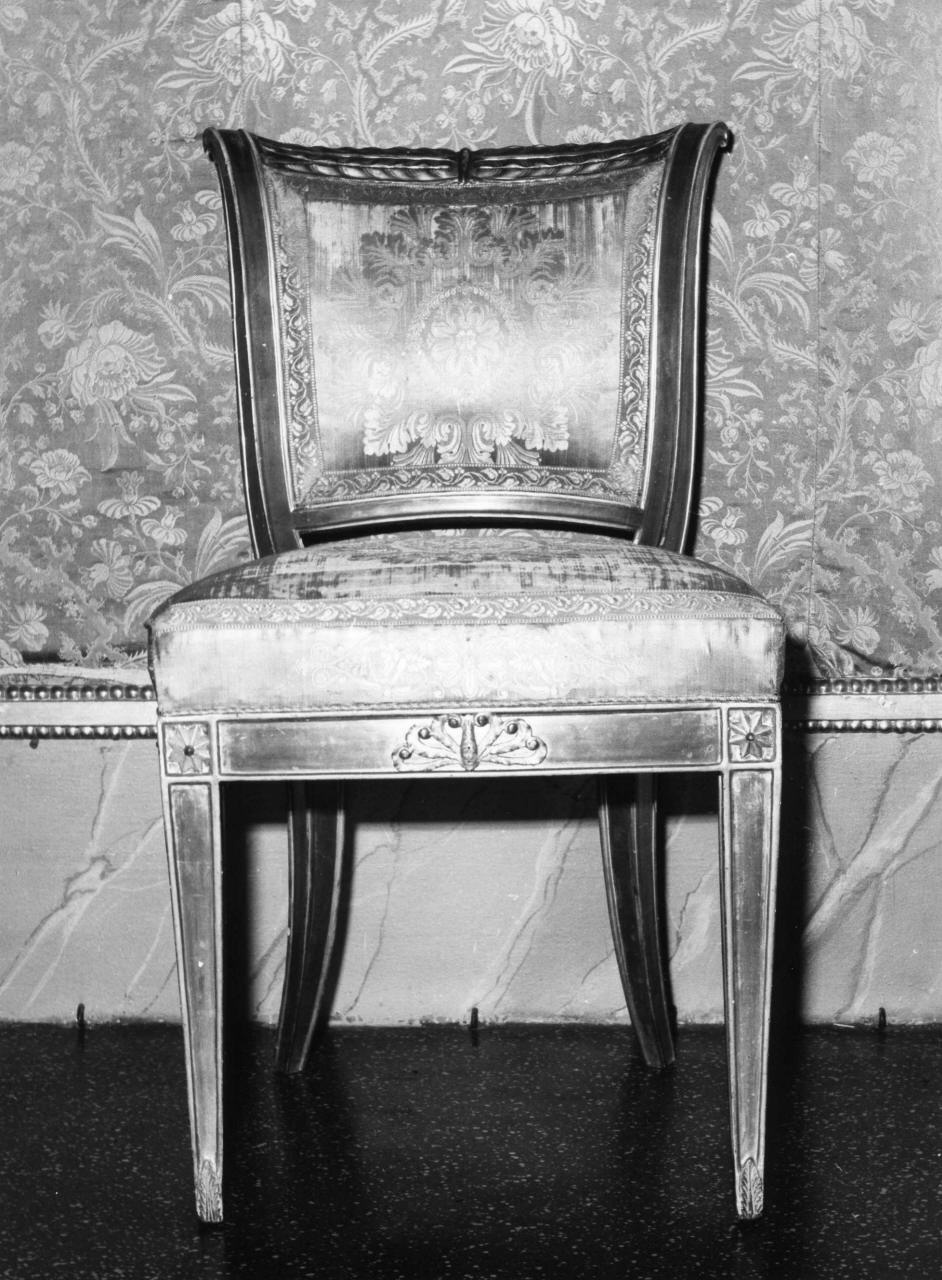 sedia, serie - manifattura toscana (fine sec. XVIII)