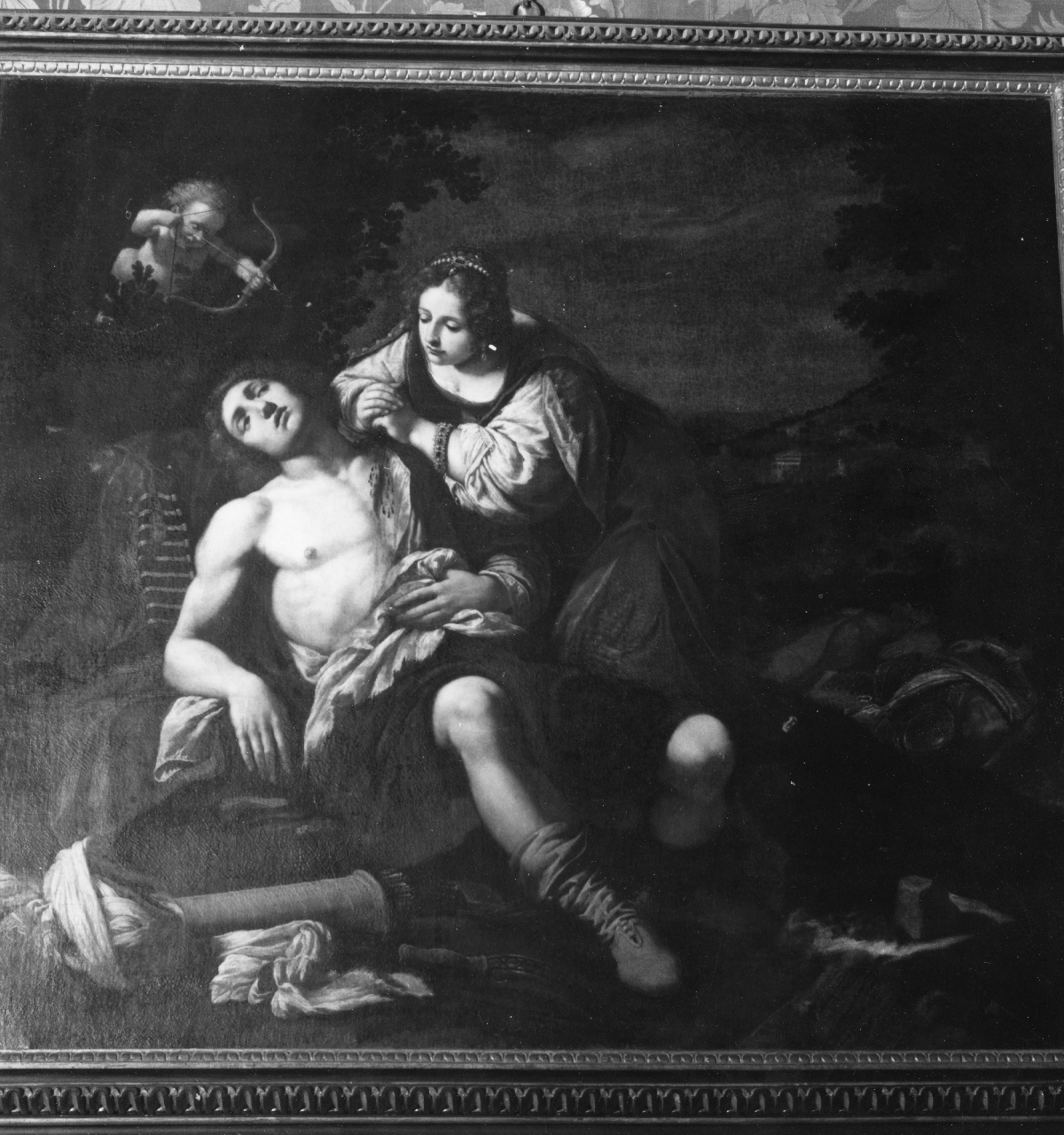Angelica trova Medoro ferito (dipinto) di Rosselli Matteo (sec. XVII)