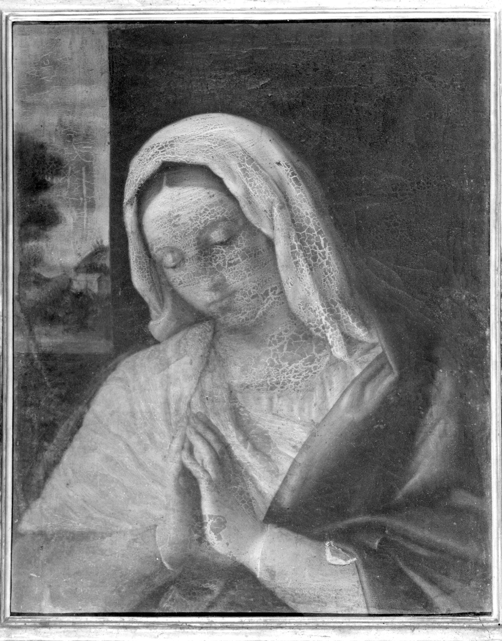 Madonna orante (dipinto) di Burchi Luigi (seconda metà sec. XVIII)