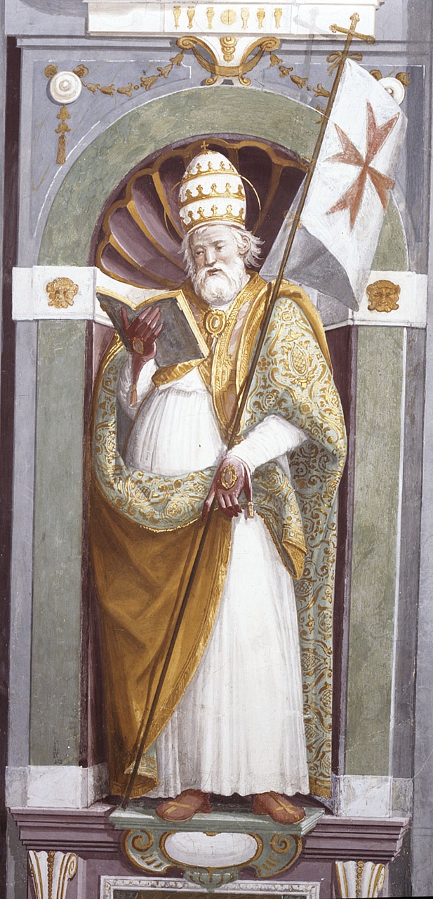 Santo Stefano I papa (?) (dipinto) di Sacchi Pandolfo (sec. XVII)