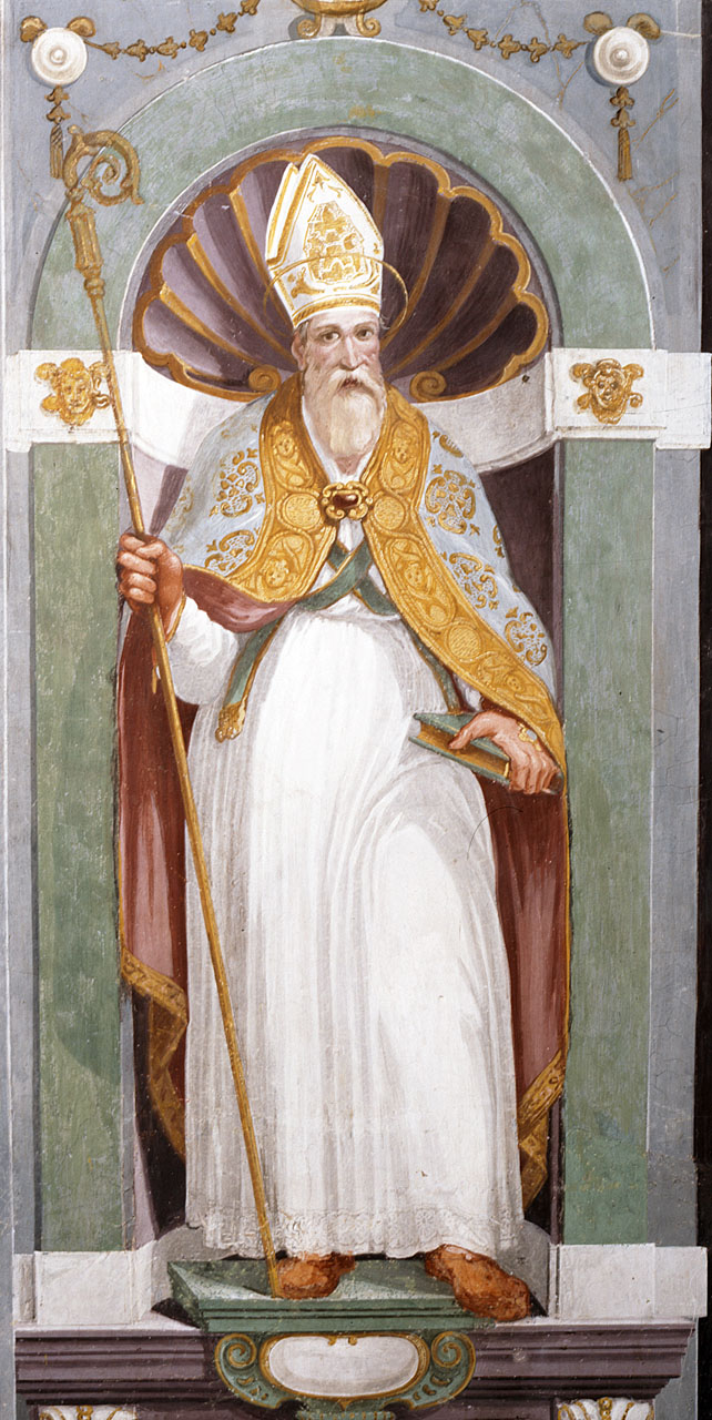 Santo vescovo (dipinto) di Sacchi Pandolfo (sec. XVII)