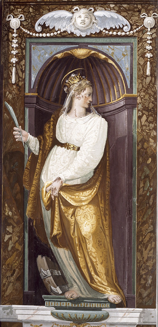 Santa Caterina d'Alessandria (dipinto) di Sacchi Pandolfo (sec. XVII)