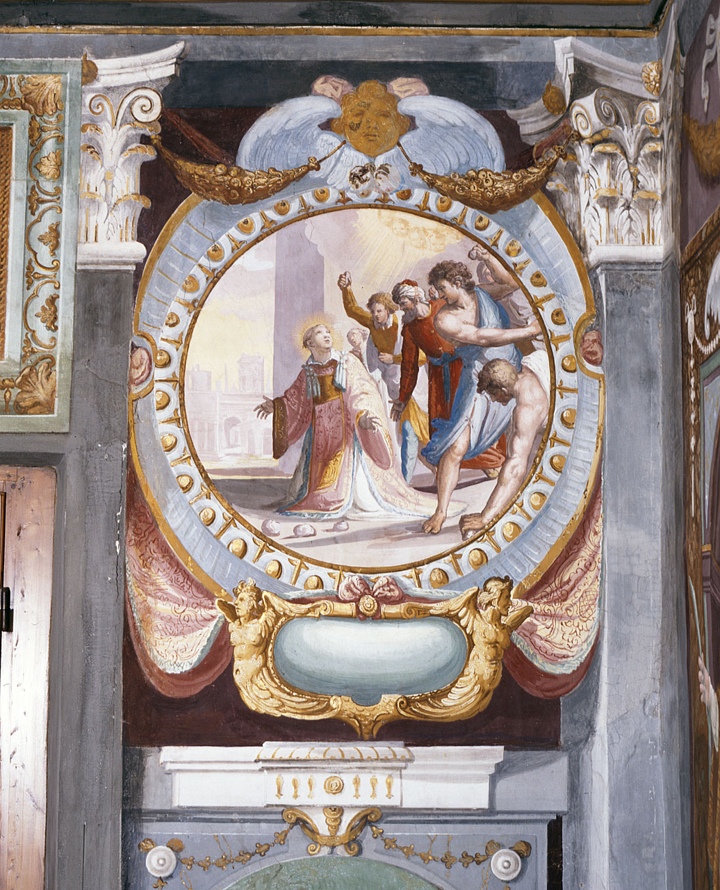 lapidazione di Santo Stefano (dipinto) di Sacchi Pandolfo (sec. XVII)