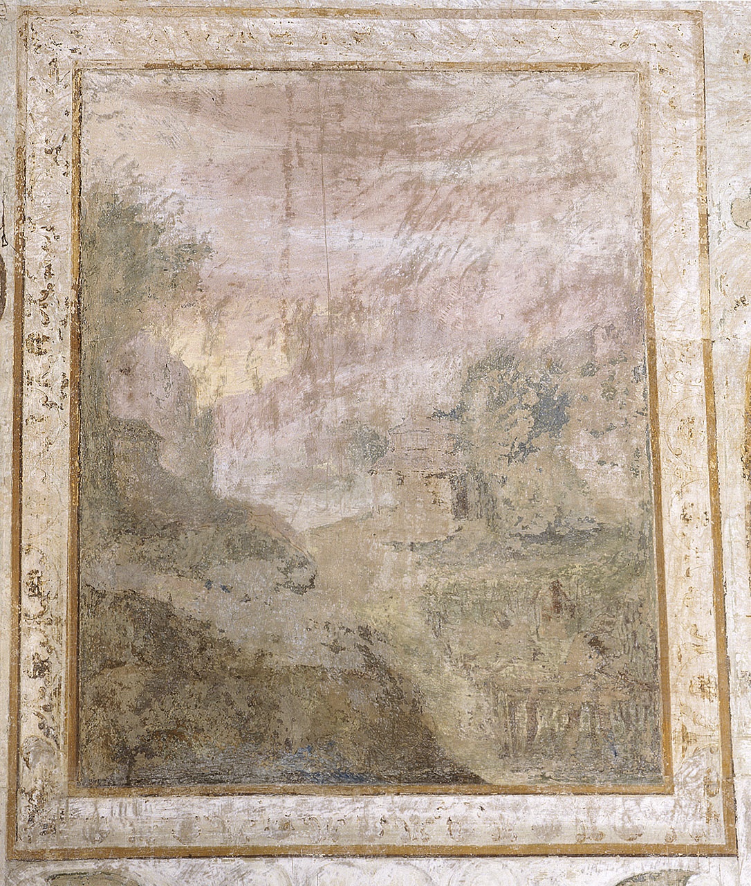 paesaggio (dipinto) di Daddi Cosimo (attribuito) (fine/ inizio secc. XVI/ XVII)