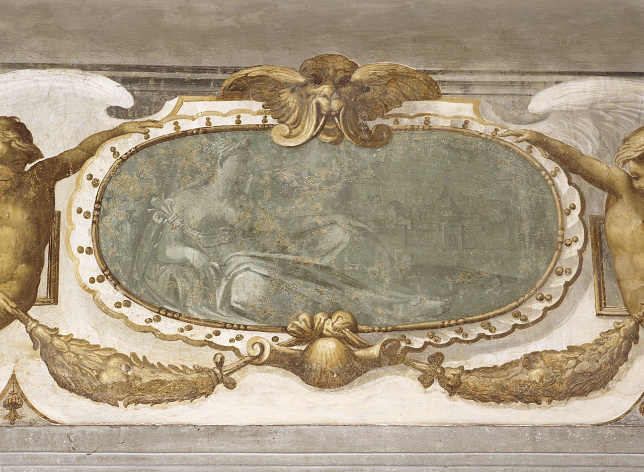 allegoria di Firenze (dipinto, ciclo) di Daddi Cosimo (attribuito) (fine/ inizio secc. XVI/ XVII)
