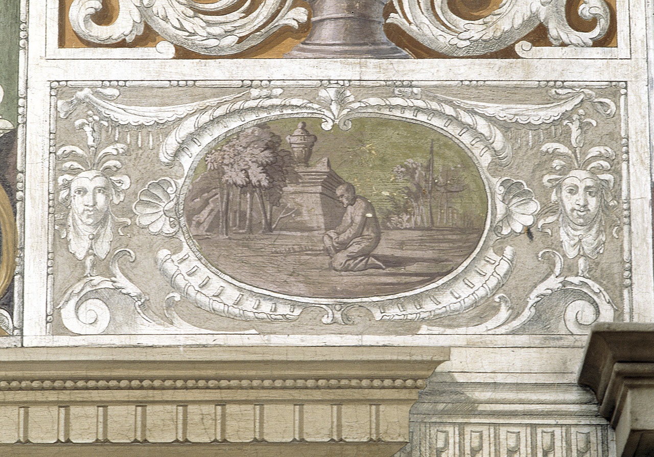 paesaggio con figura (dipinto) di Daddi Cosimo (attribuito), Cardi Ludovico detto Cigoli (ultimo quarto sec. XVI)