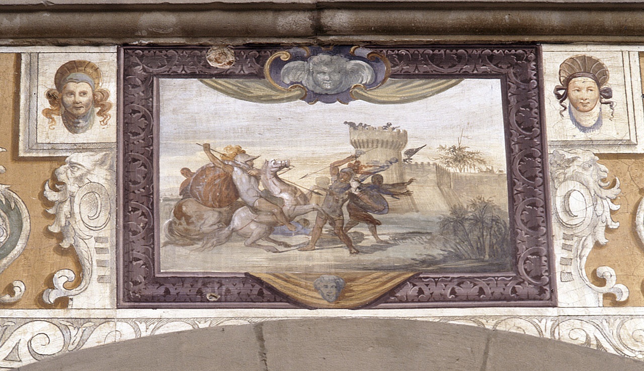 scena di battaglia (dipinto) di Daddi Cosimo (attribuito), Cardi Ludovico detto Cigoli (ultimo quarto sec. XVI)