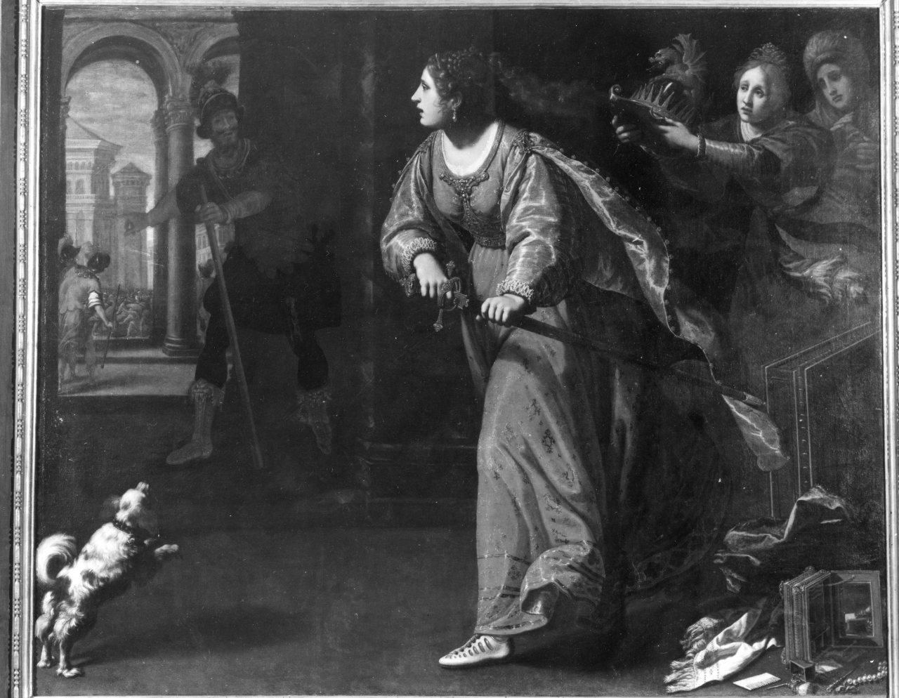 Semiramide in armi (dipinto) di Rosselli Matteo (sec. XVII)