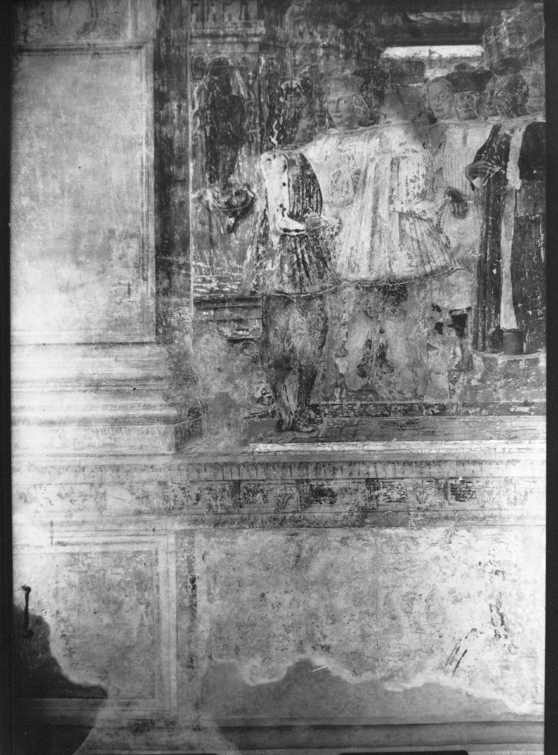 De'_Roberti, Ercole - 1469-1470 - Settembre - particolare Borso [in] dotta conversazione (positivo) di Anonimo, De' Roberti, Ercole (XX)