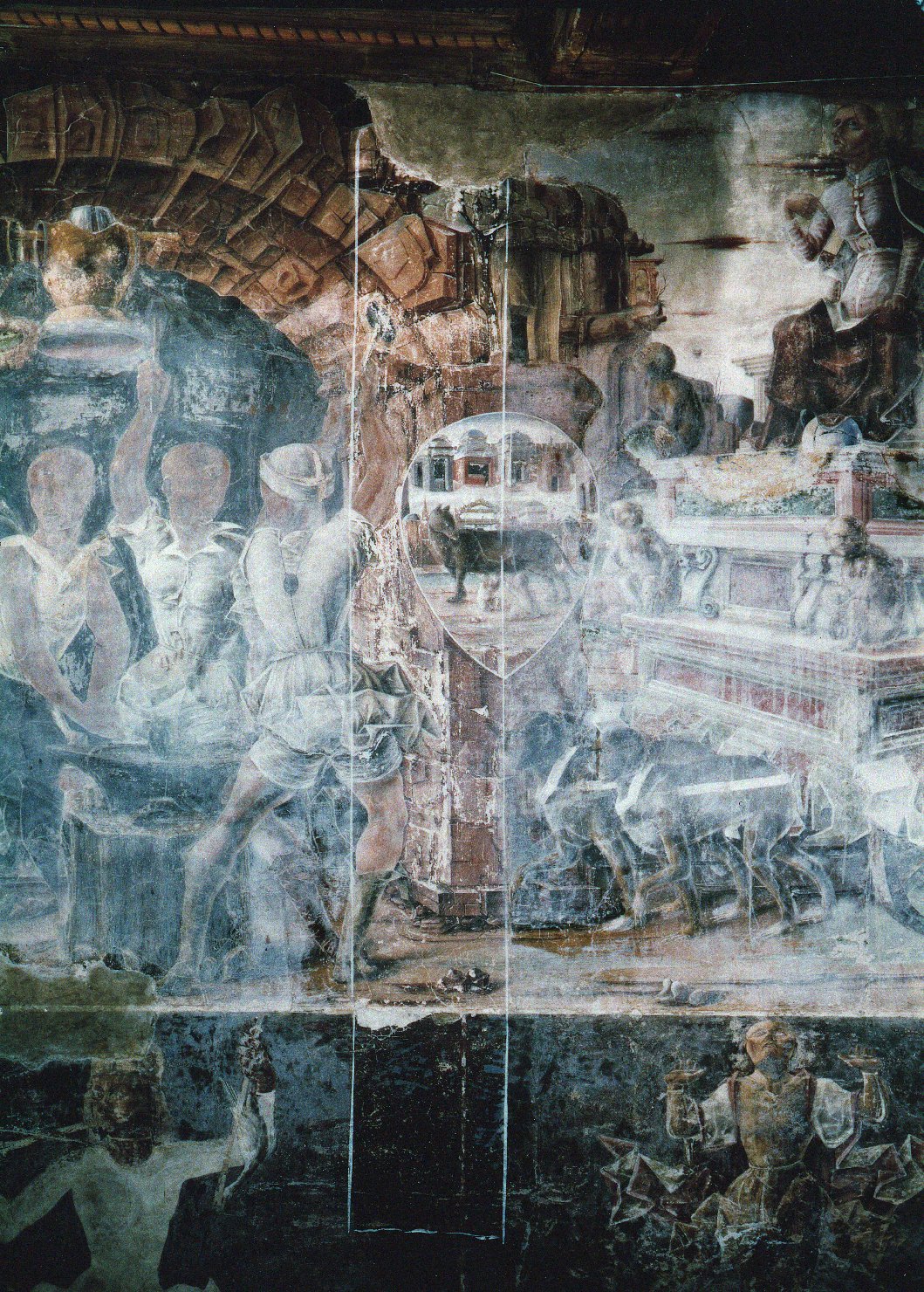 De'_Roberti, Ercole - 1469-1470 - Settembre - particolare fucina [di] Vulcano [e] Vulcano [in] trionfo [e] due Decani [della] Bilancia (positivo) di Anonimo, De' Roberti, Ercole (XX)