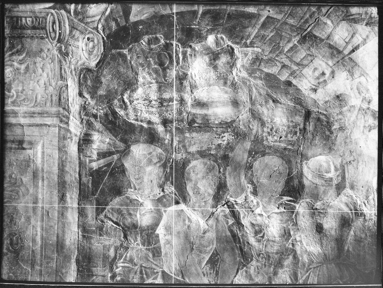 De'_Roberti, Ercole - 1469-1470 - Settembre - particolare fucina [di] Vulcano (positivo) di Anonimo, De' Roberti, Ercole (XX)