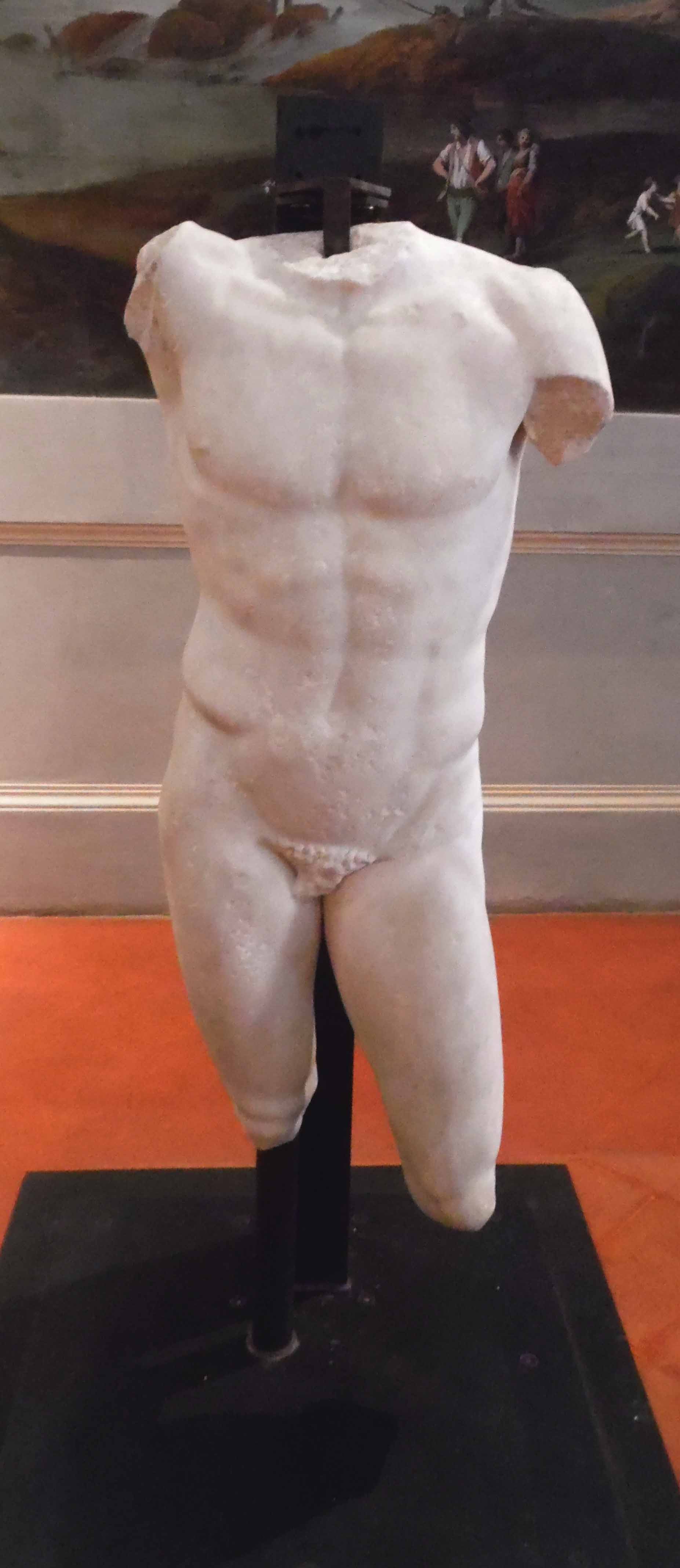 Statua mutila in marmo ritraente figura maschile (statua) - ambito tardo - rinascimentale (Eta' rinascimentale)