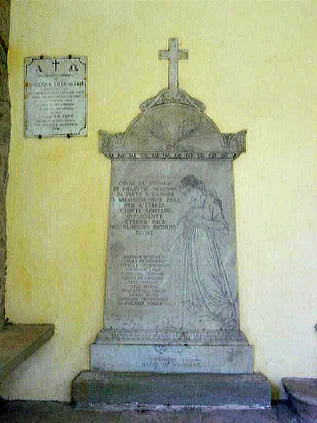 figura femminile (monumento ai caduti - a lapide) - ambito toscano (sec. XX)
