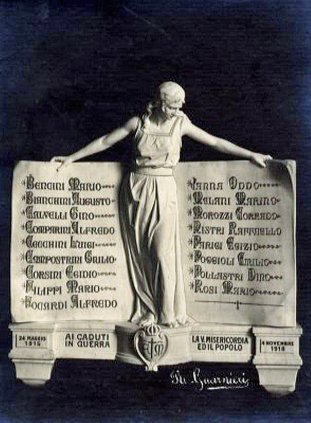 Misericordia (monumento ai caduti - a lapide) - ambito toscano (sec. XX)