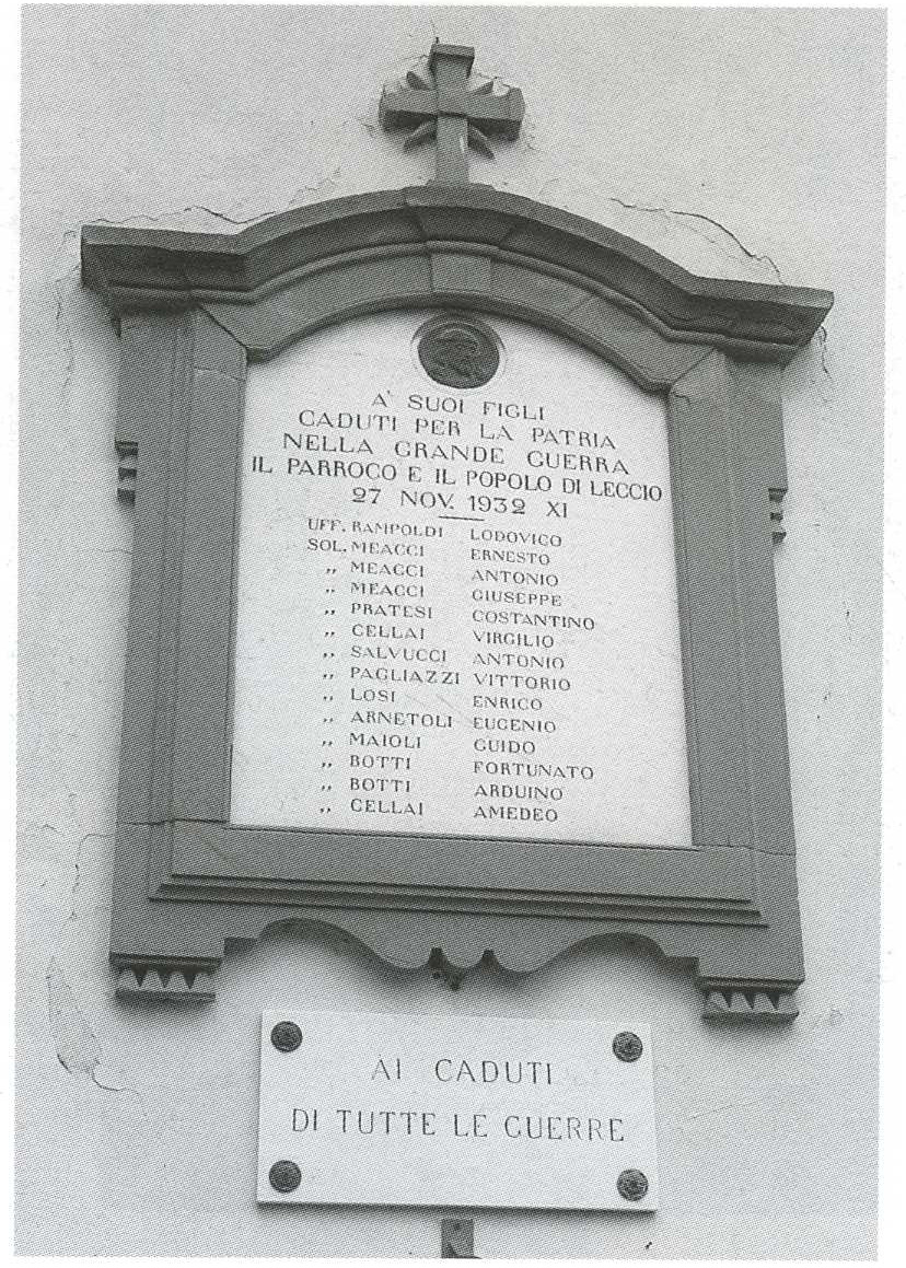 soggetto assente (lapide commemorativa) - ambito toscano (sec. XX)